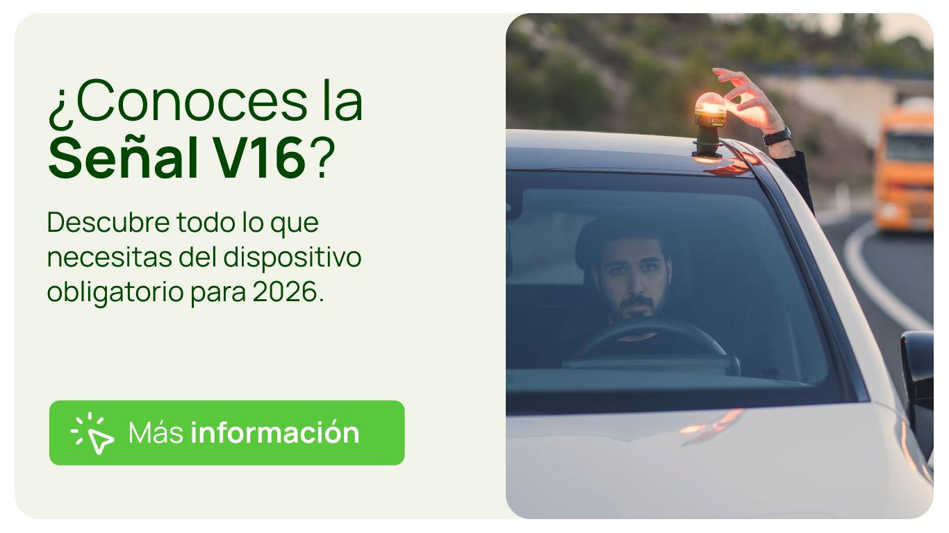 Señal V16 para coche